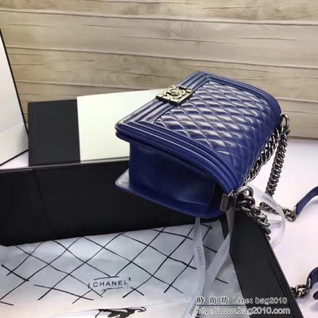 香奈兒CHANEL A67086菱格原版羊皮單肩斜挎鏈條包 DSC2077